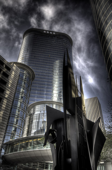 Skyscraper And Statue, Houston