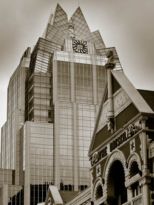 Frost Tower and Driskill Hotel