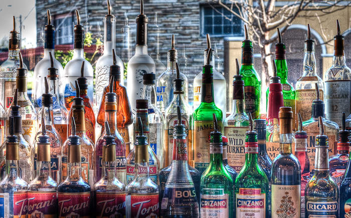 Bottles in the Window, Enoteca, Austin