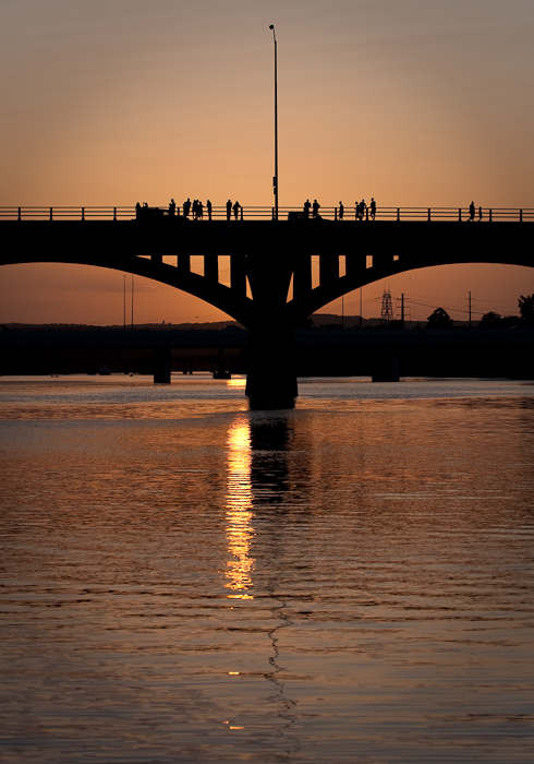 Waiting for the Bats, Congress Ave Bridge, Austin