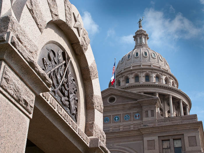 Texas Capitol and Alamo Memorial