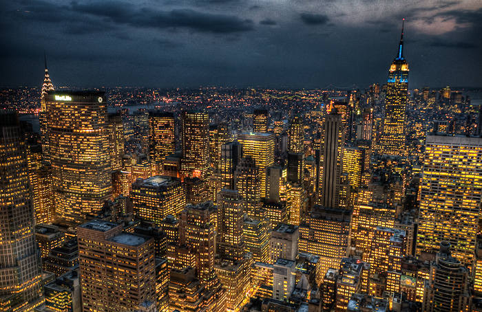 Manhattan Skyline at Dusk