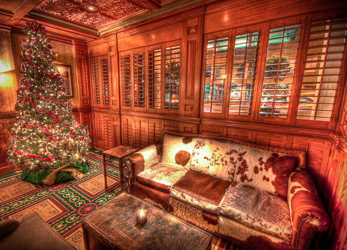 Driskill Bar at Christmas