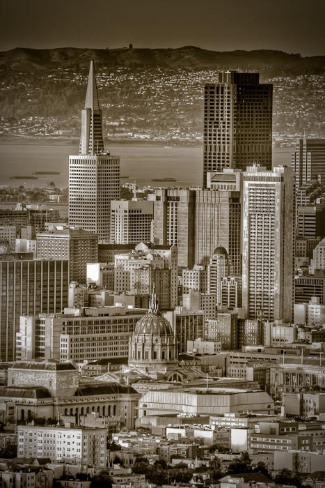 San Francisco Downtown from Twin Peaks Blvd.