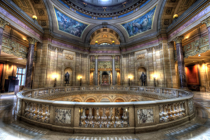 Rotunda 2nd Floor, Minnesota State Capitol. 