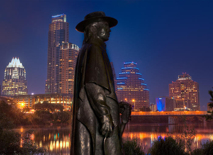 SRV and Austin Skyline