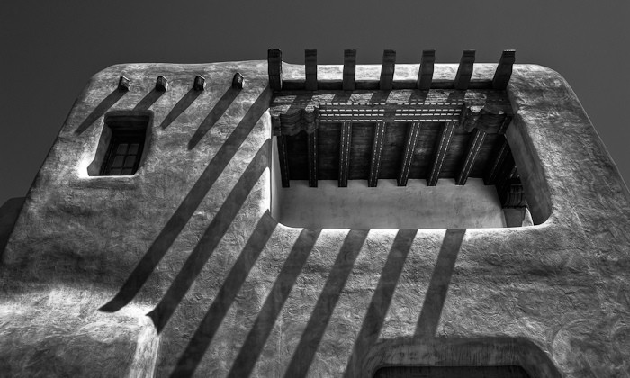 Shadows on Adobe, Santa Fe, New Mexico