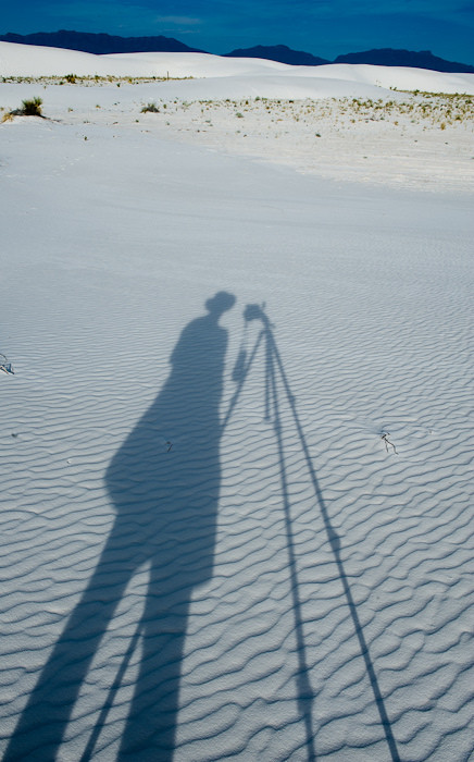 Portrait of a Photographer, White Sands