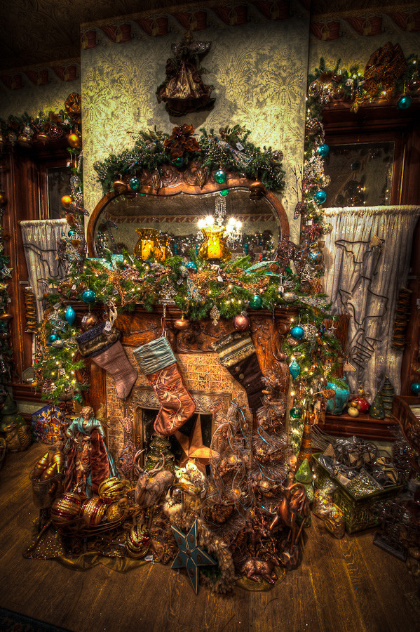 Christmas at the Caswell House - Fireplace