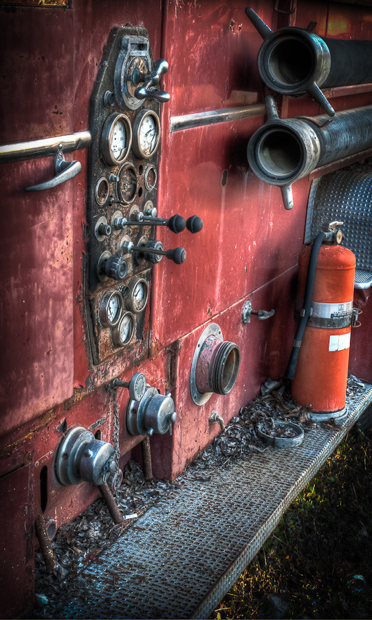 Wrecked Fire Truck Detail, Johnson City
