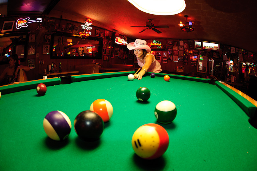 Portable Sun - Bobbe at the Pool Table