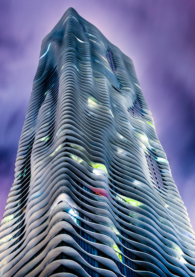 Aqua Building by Night