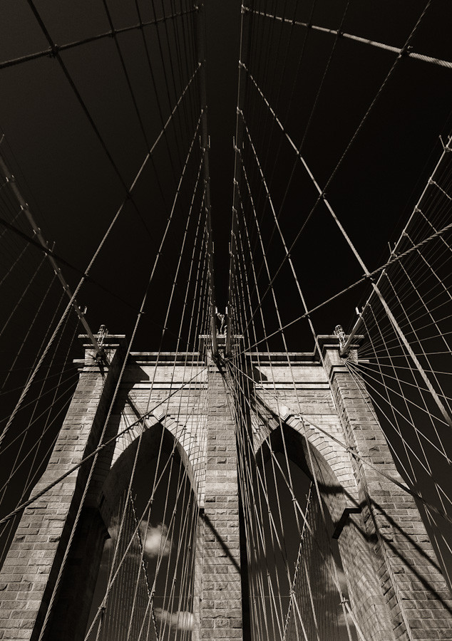 Brooklyn Bridge: Tower and Cables