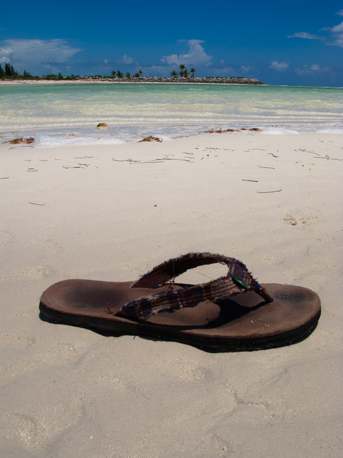 Beach and Sandal, Grand Bahama
