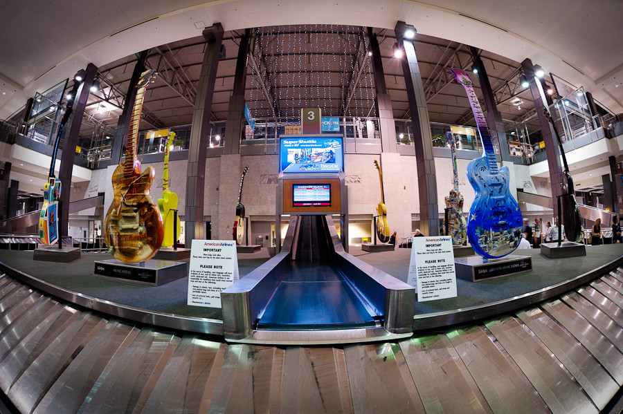 ABIA Baggage Claim and Guitars Dave Wilson Photography